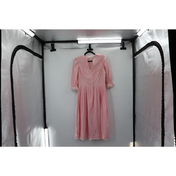 Vintage Pink Stripe 3/4 Dress 1960s - Picture 8 of 12